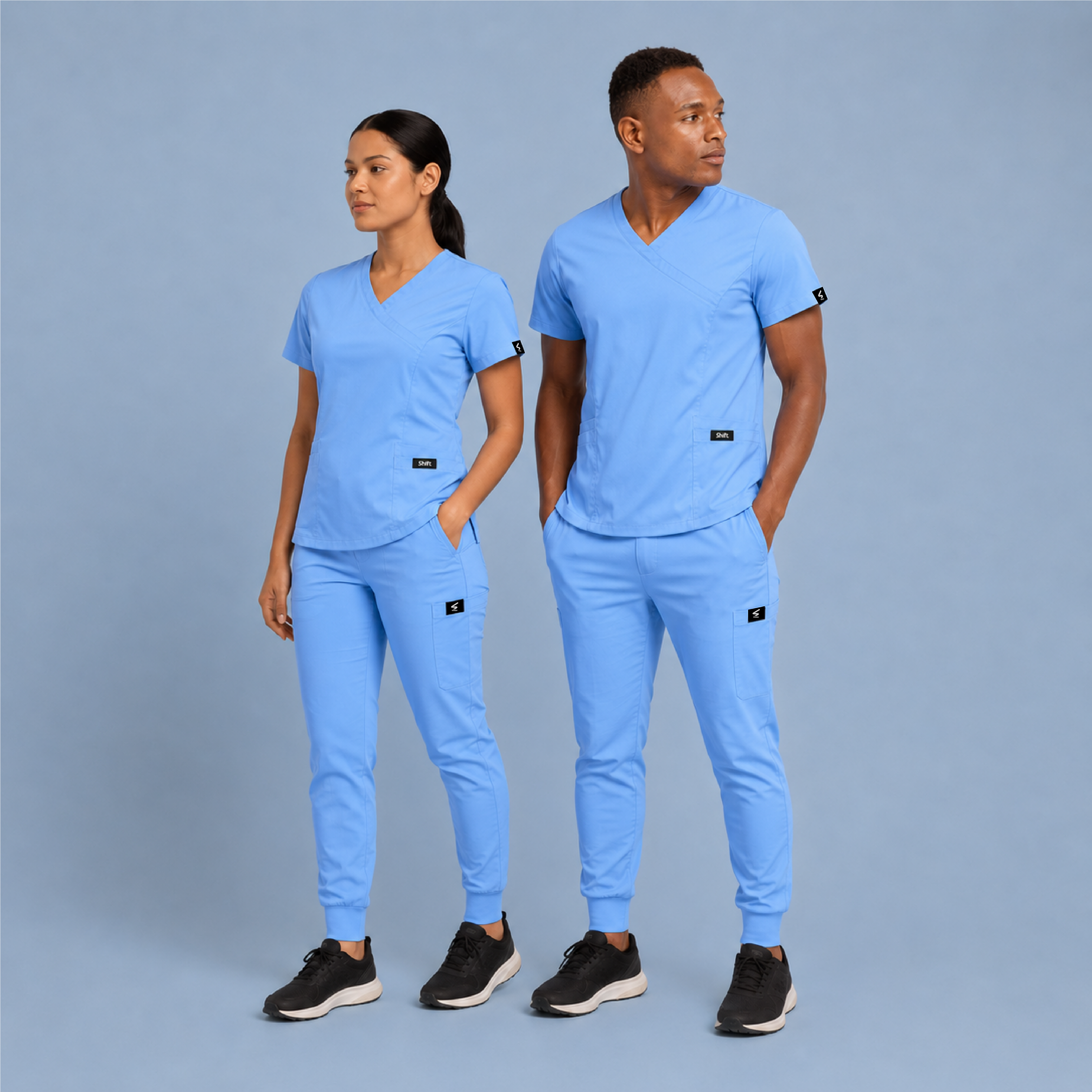 Baby Blue Scrub Pants Unisex Form Fit