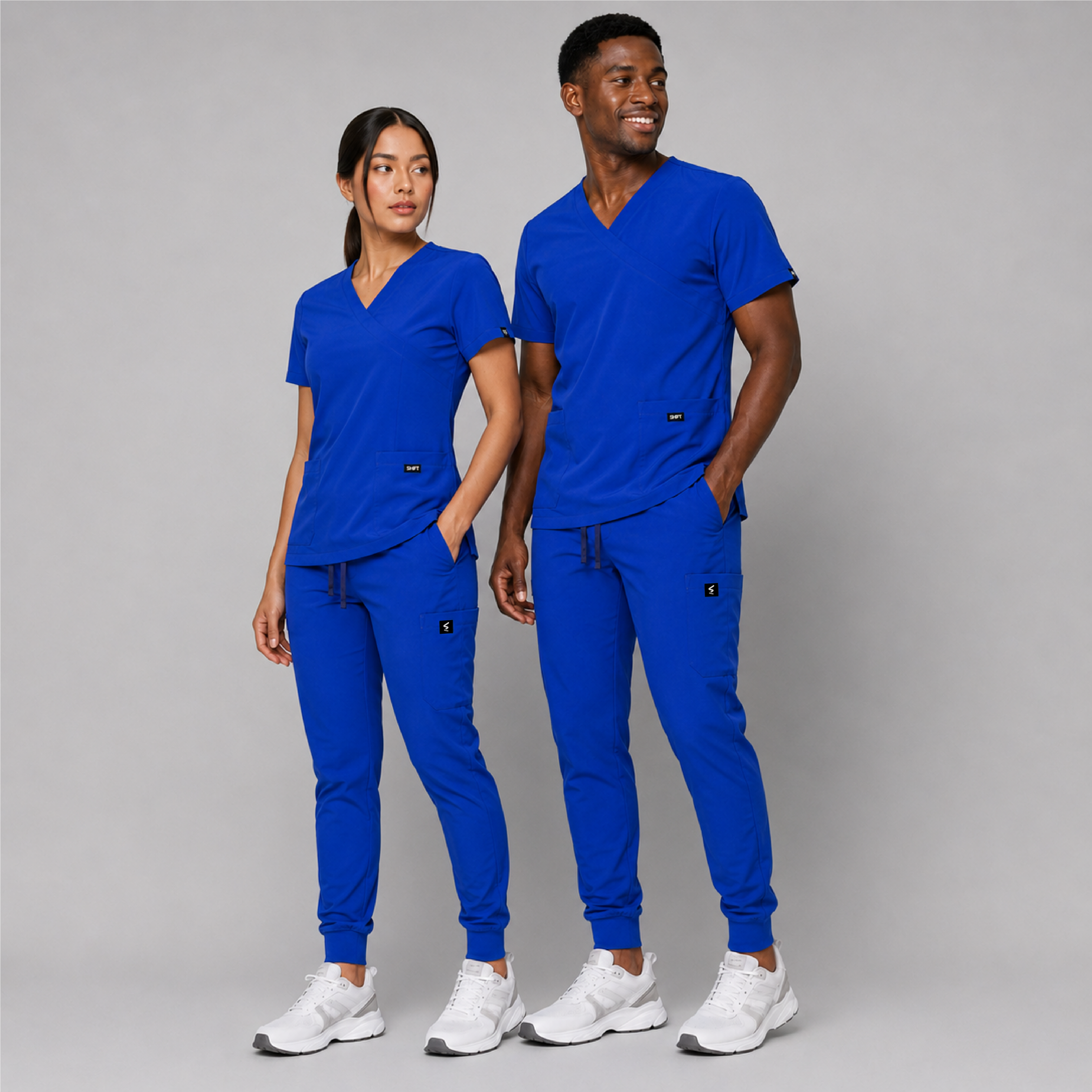 Royal Blue Scrub Top Unisex Form Fit