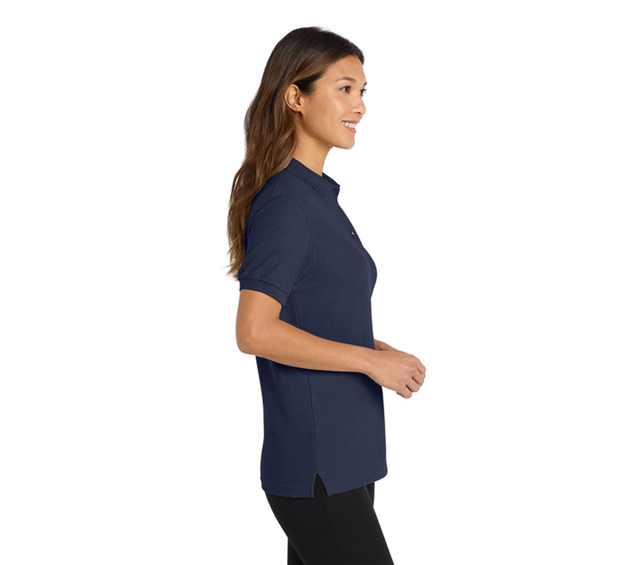 Port Authority L500 Ladies Silk Touch Polo Navy
