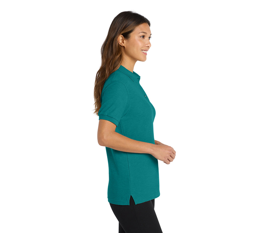 Port Authority L500 Ladies Silk Touch Polo Teal Green