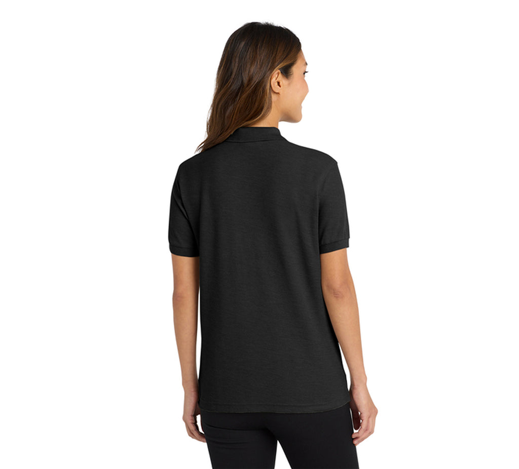 Port Authority L500 Ladies Silk Touch Polo Black