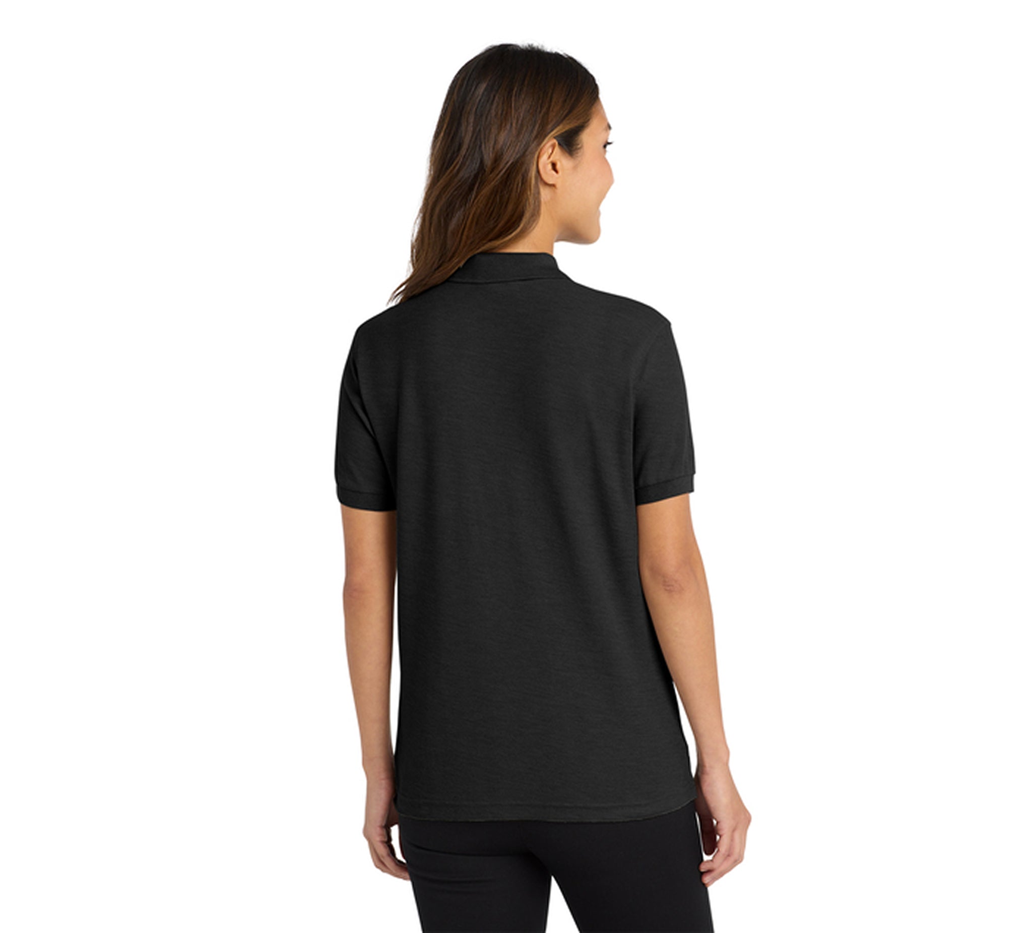 Port Authority L500 Ladies Silk Touch Polo Black