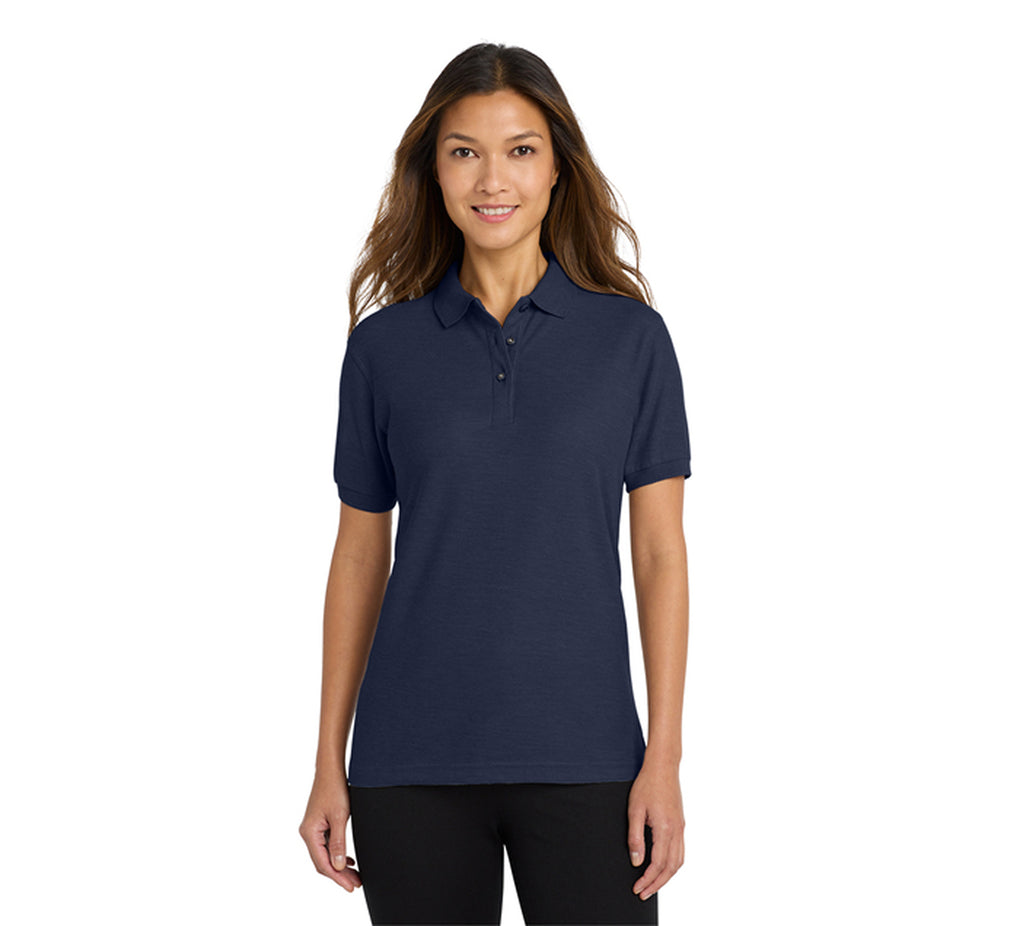 Port Authority L500 Ladies Silk Touch Polo Navy