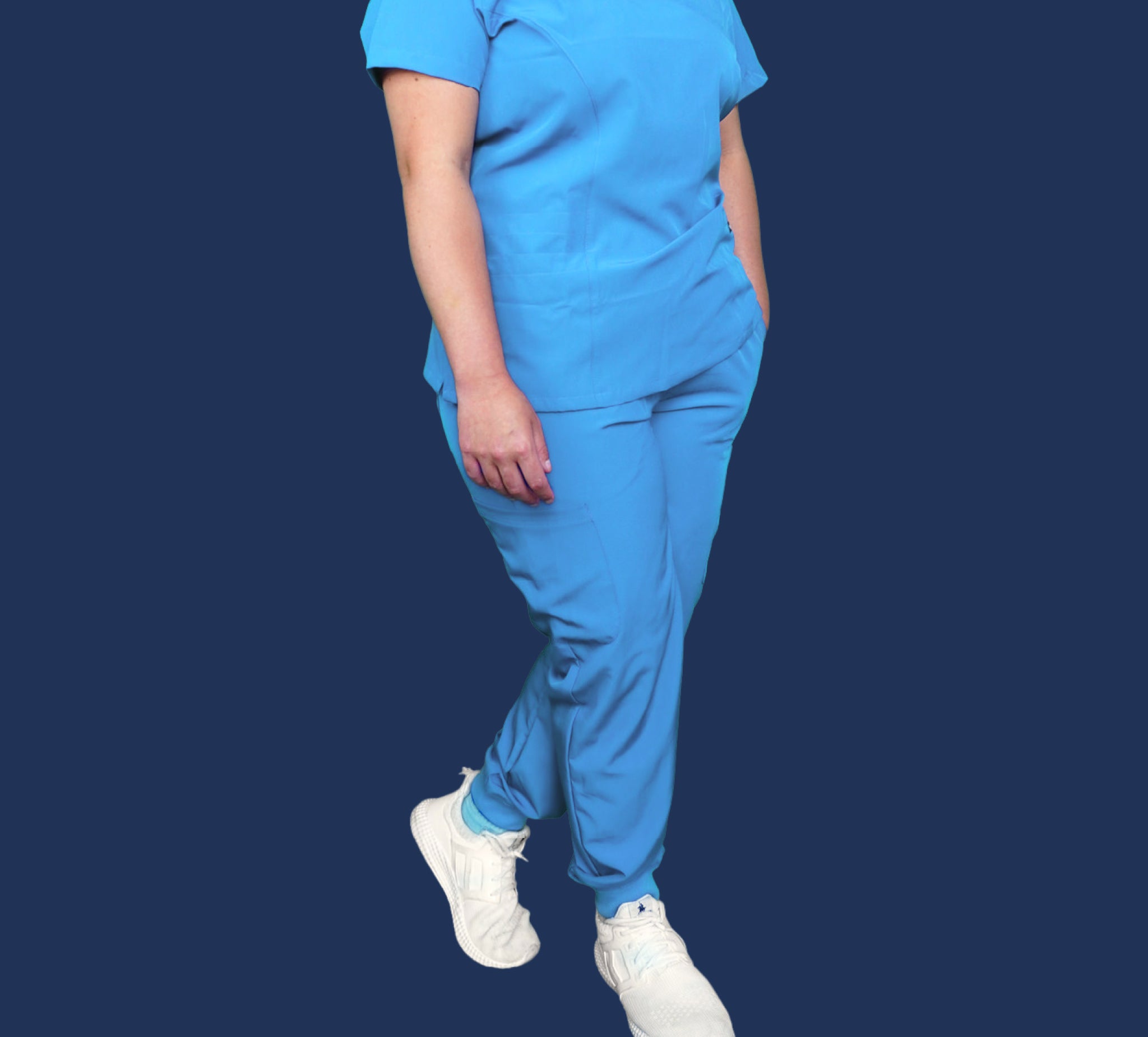 Baby Blue Scrub Pants - Form Fit
