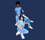 Baby Blue Scrub Pants - Form Fit