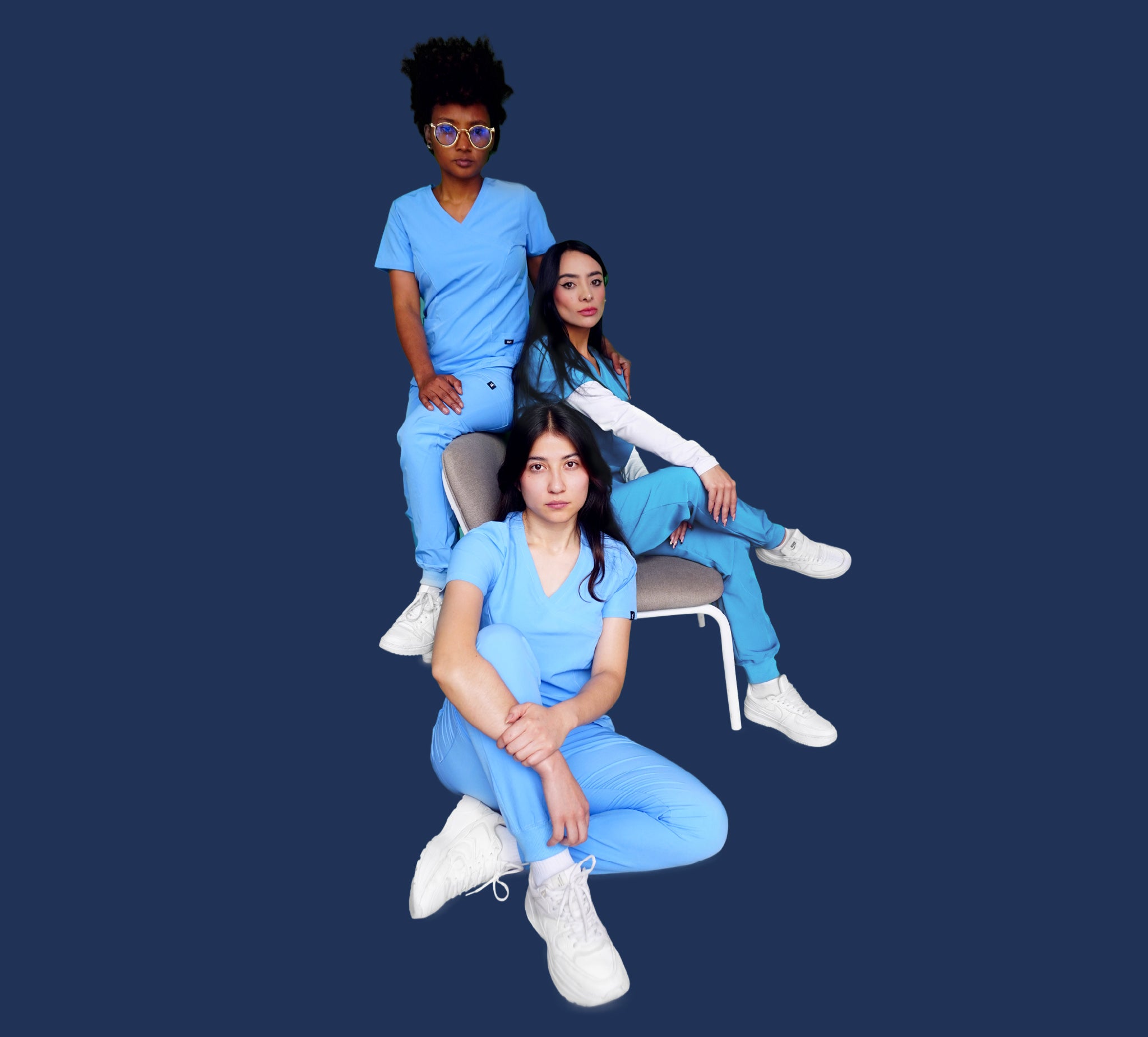 Baby Blue Scrub Pants - Form Fit