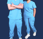 Baby Blue Scrub Pants - Straight Fit