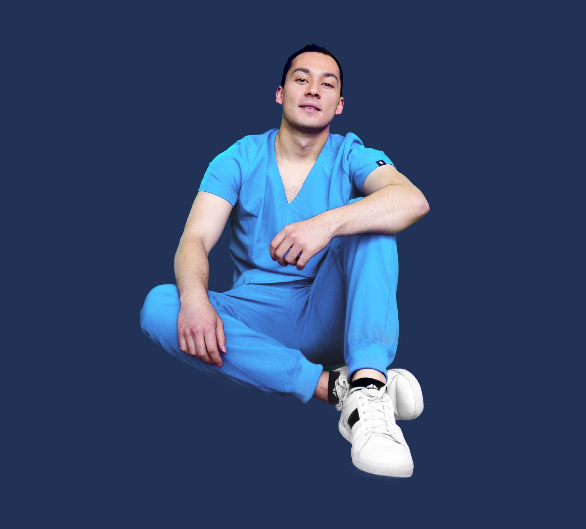 Baby Blue Scrub Pants - Straight Fit