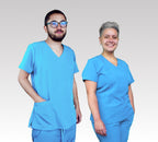Baby Blue Scrub Top - Straight Fit