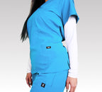 Baby Blue Scrub Top - Form Fit