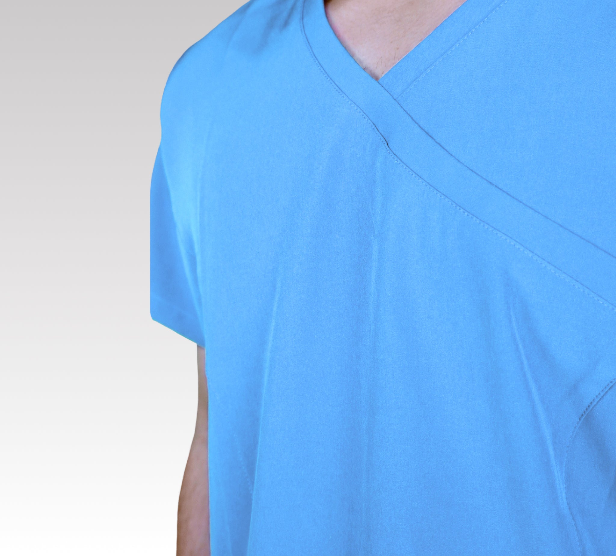 Baby Blue Scrub Top - Form Fit
