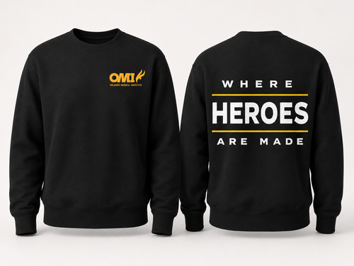 Black Crewneck Sweater OMI Student