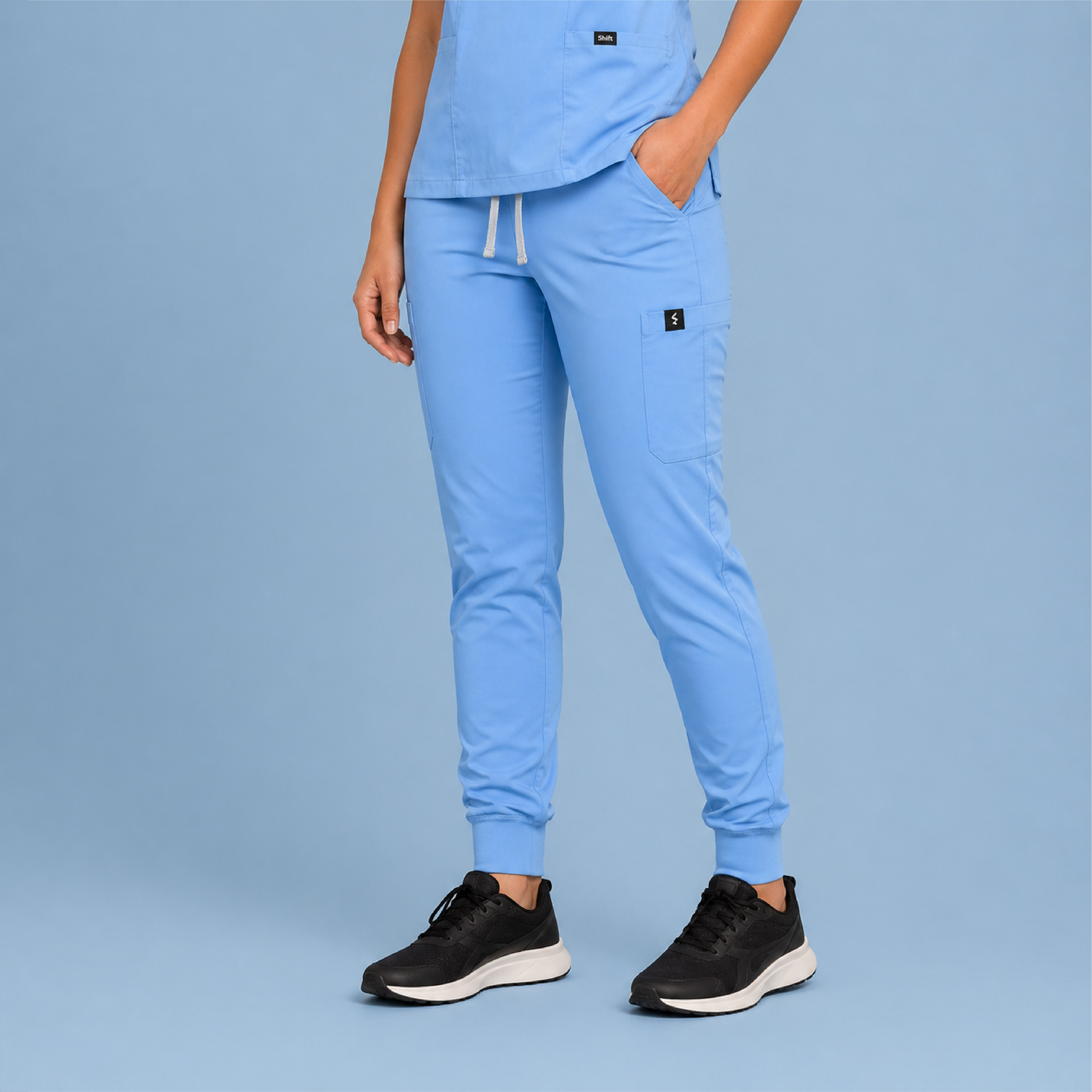 Baby Blue Scrub Pants Unisex Form Fit