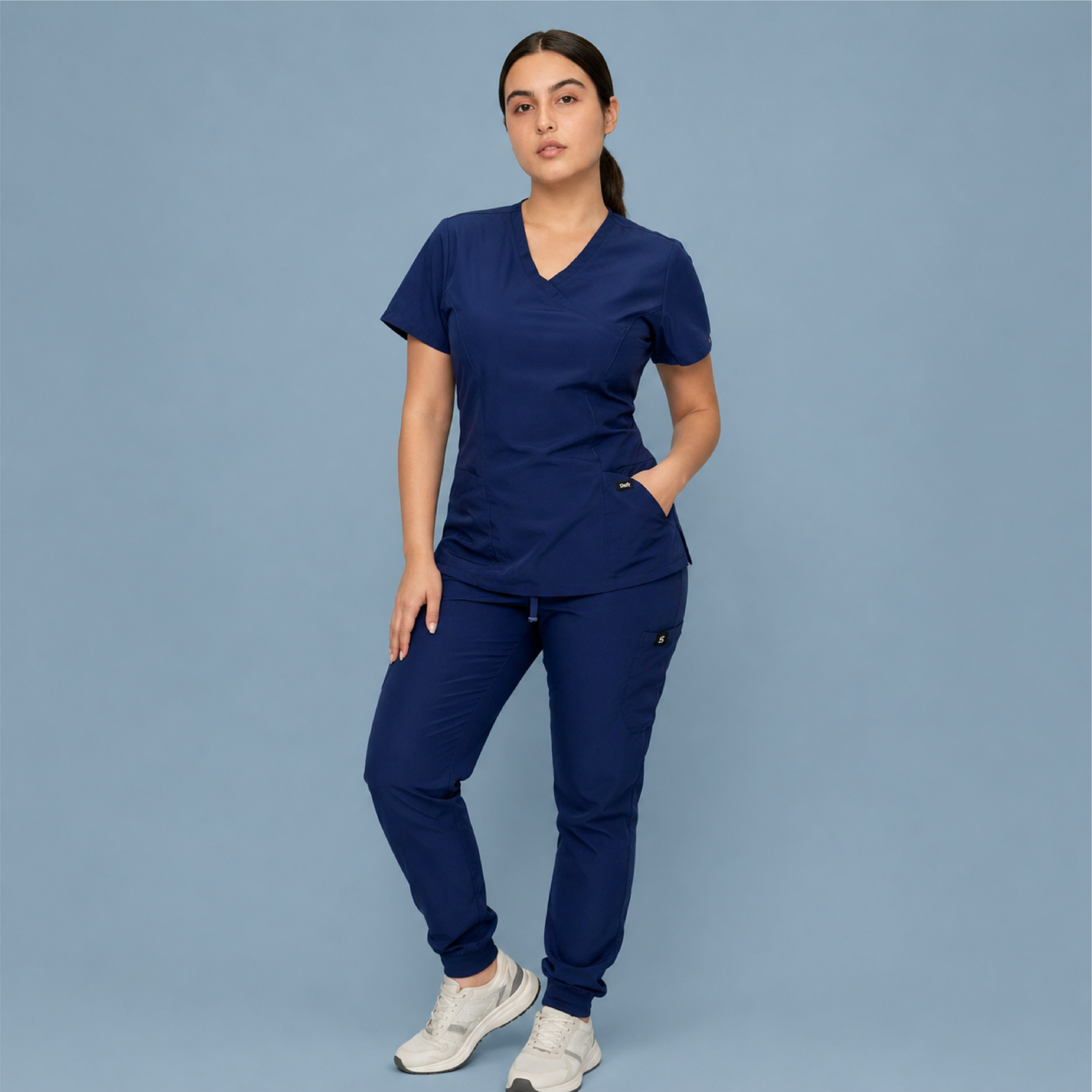 Navy Blue Scrub Pants Unisex Form Fit