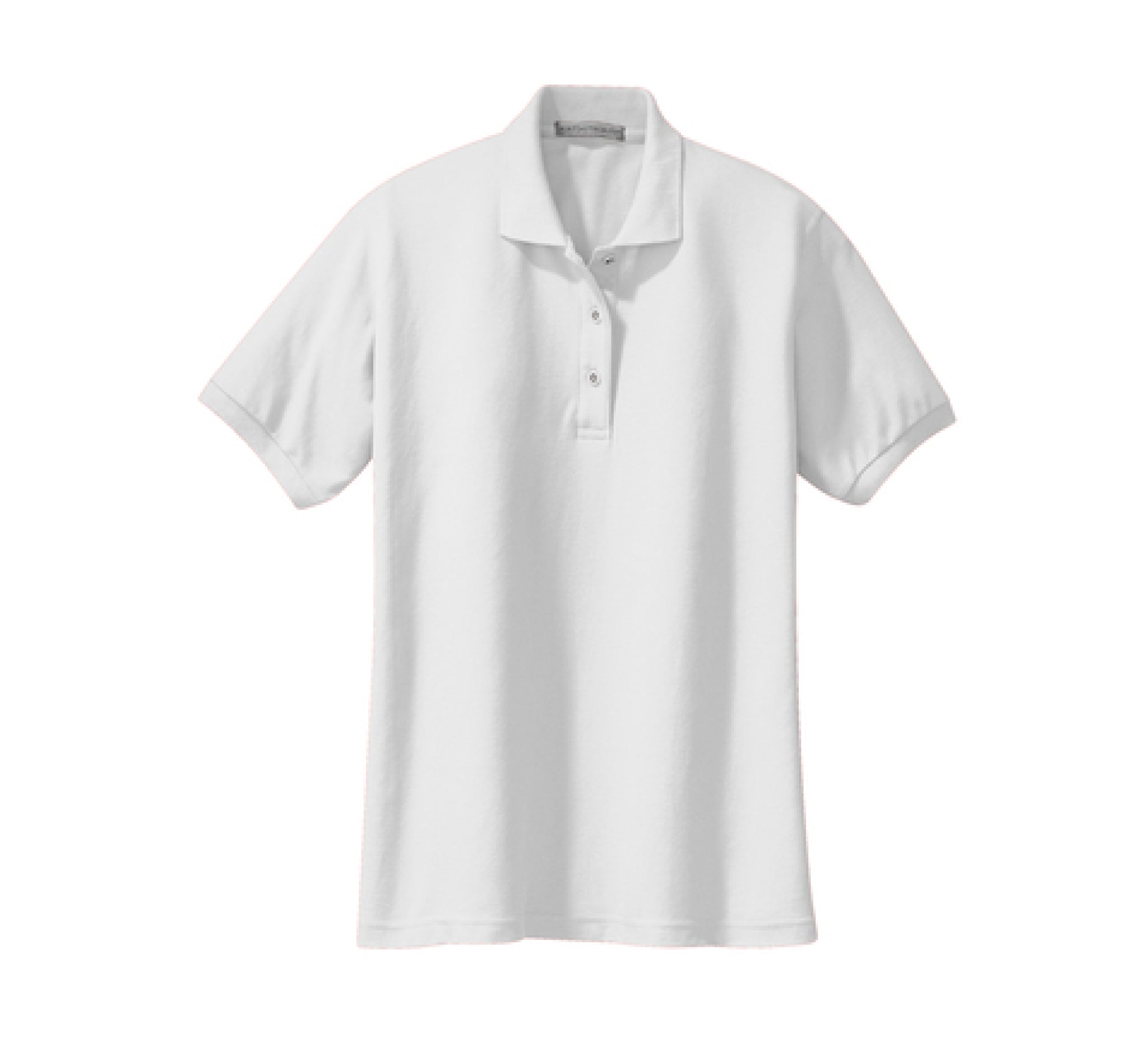 Port Authority L500 Ladies Silk Touch Polo White