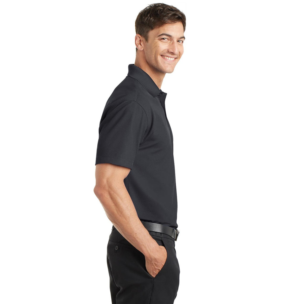 Port Authority K572 Dry Zone Grid Polo - Battleship Grey