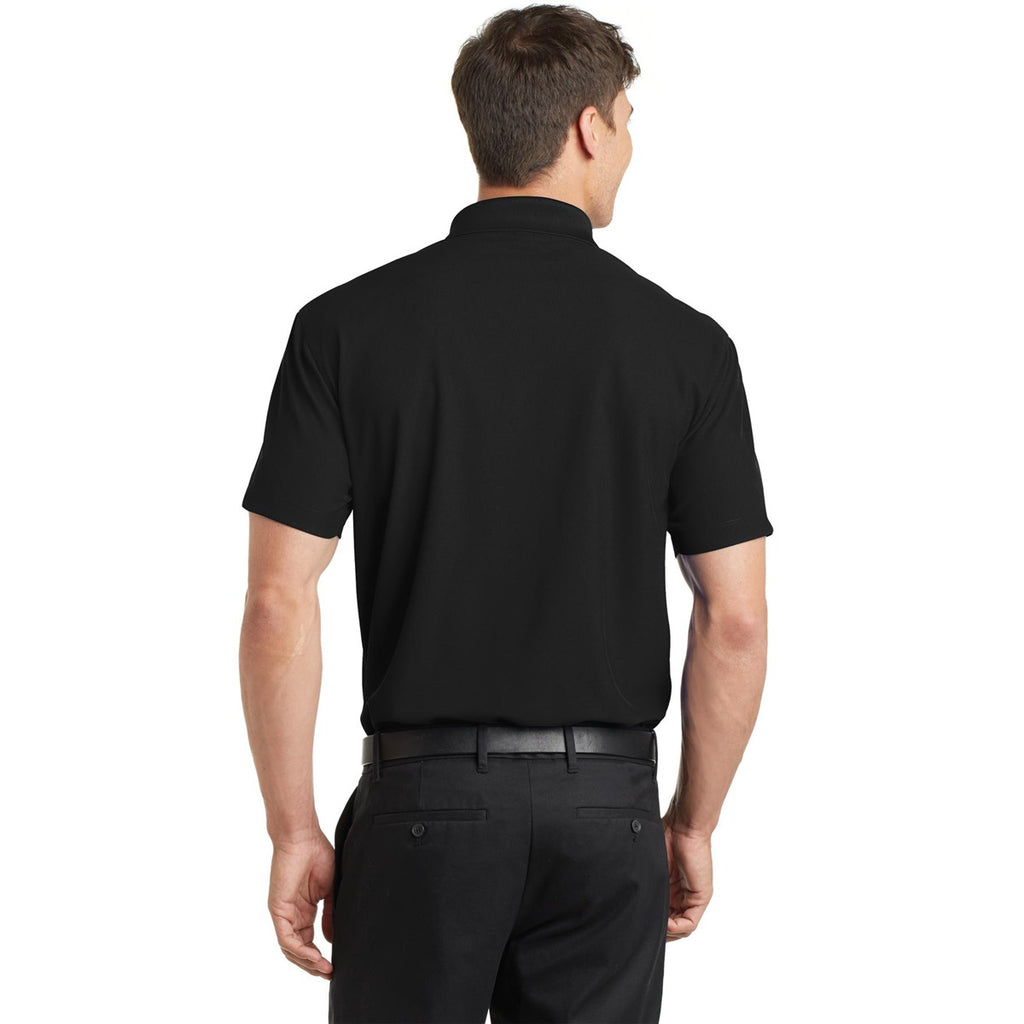 Port Authority K572 Dry Zone Grid Polo - Black