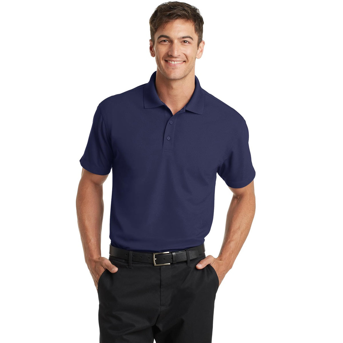Port Authority K572 Dry Zone Grid Polo - True Navy