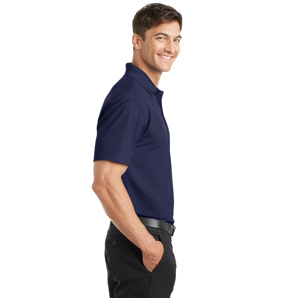 Port Authority K572 Dry Zone Grid Polo - True Navy