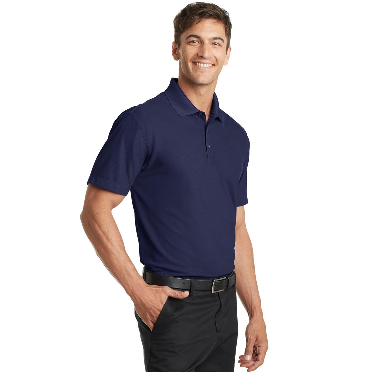 Port Authority K572 Dry Zone Grid Polo - True Navy