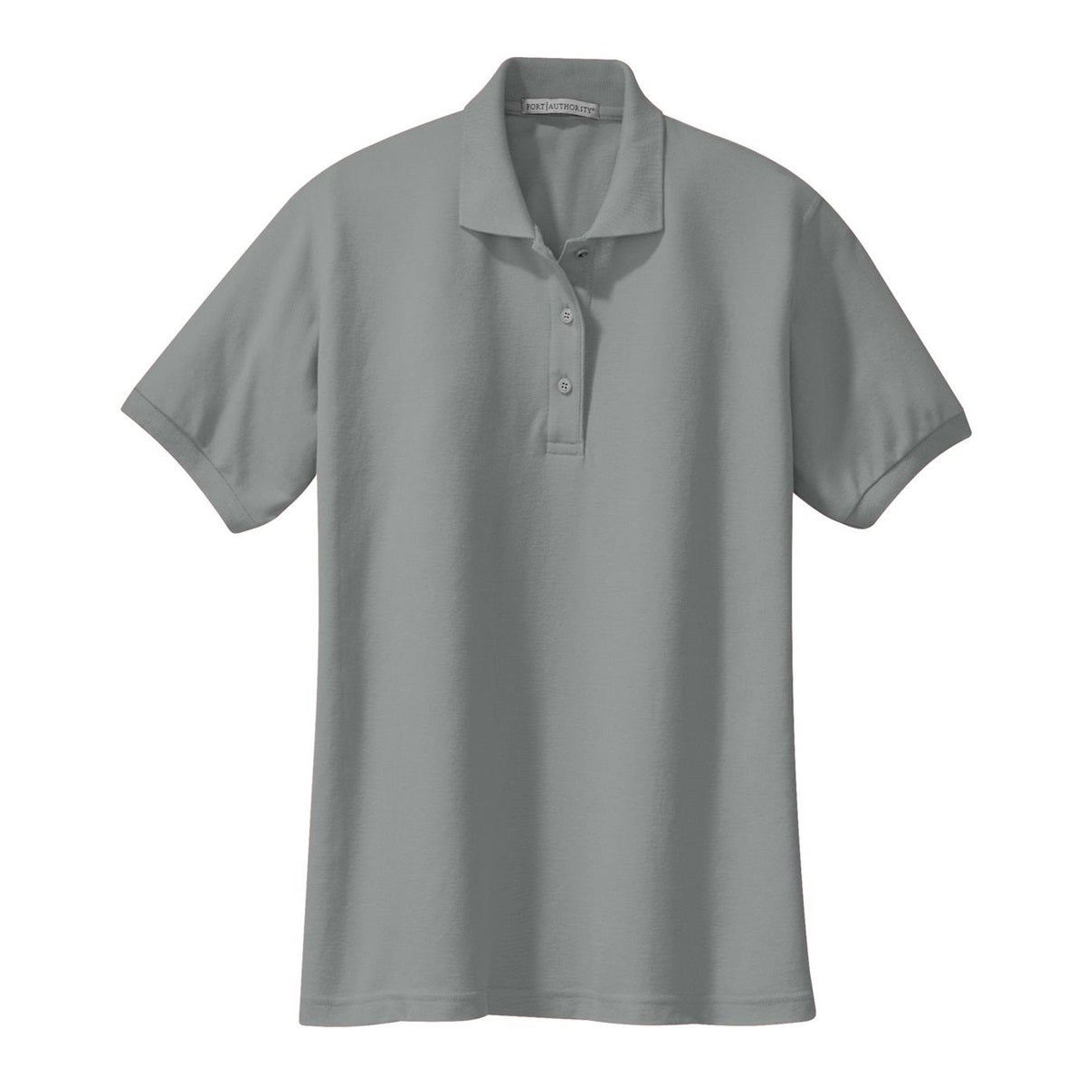 Port Authority L500 Ladies Silk Touch Polo Gray