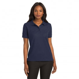 Port Authority L500 Ladies Silk Touch Polo Navy