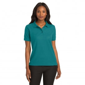 Port Authority L500 Ladies Silk Touch Polo Teal Green