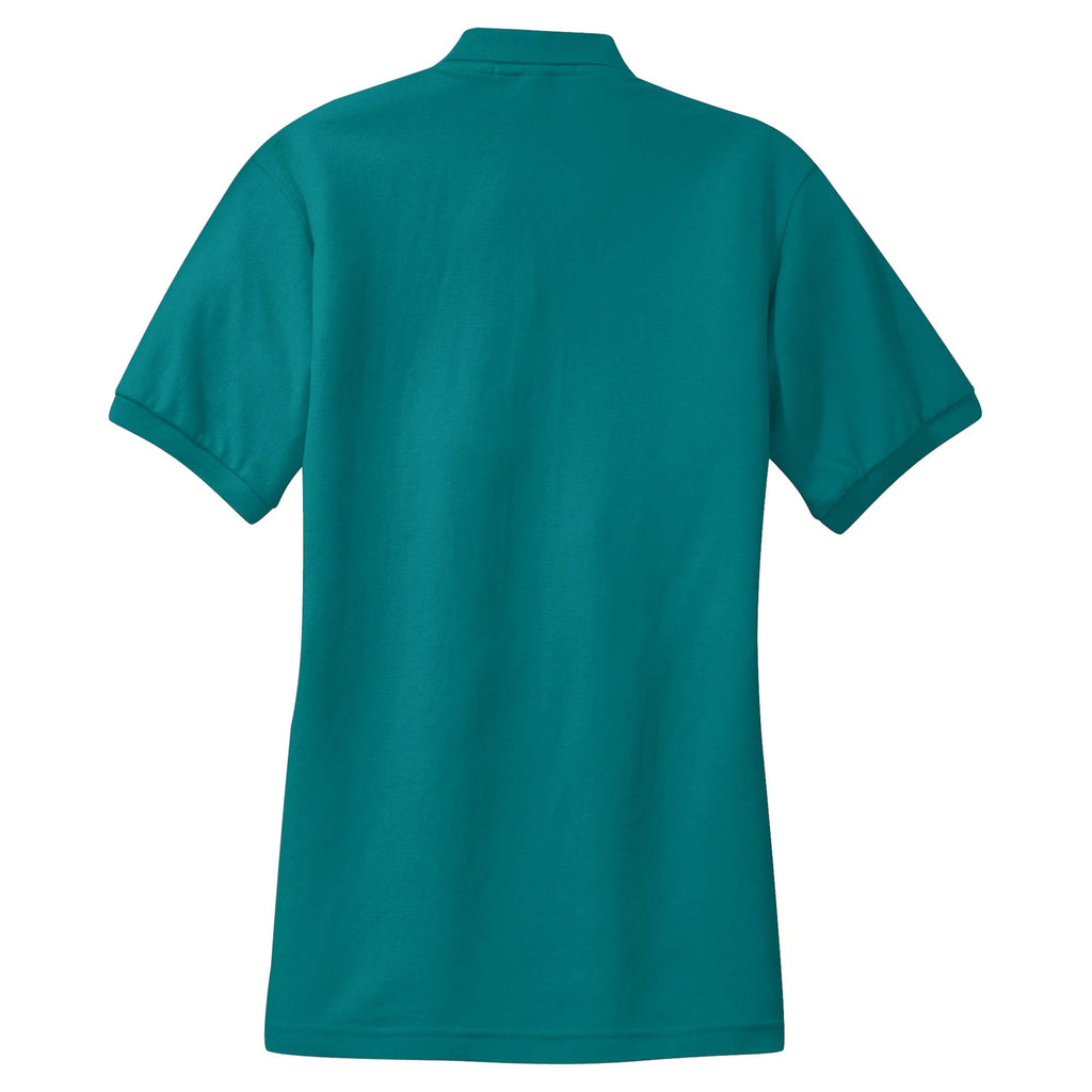 Port Authority L500 Ladies Silk Touch Polo Teal Green
