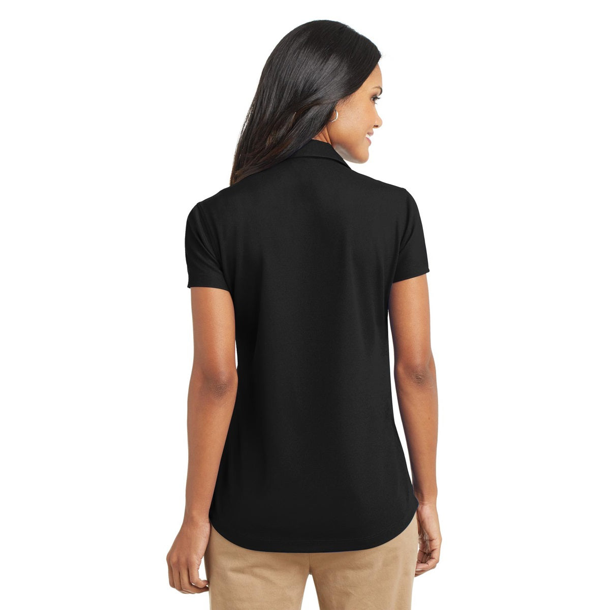 Polo Women Port Authority L572 Women Dry Zone Grid - Black