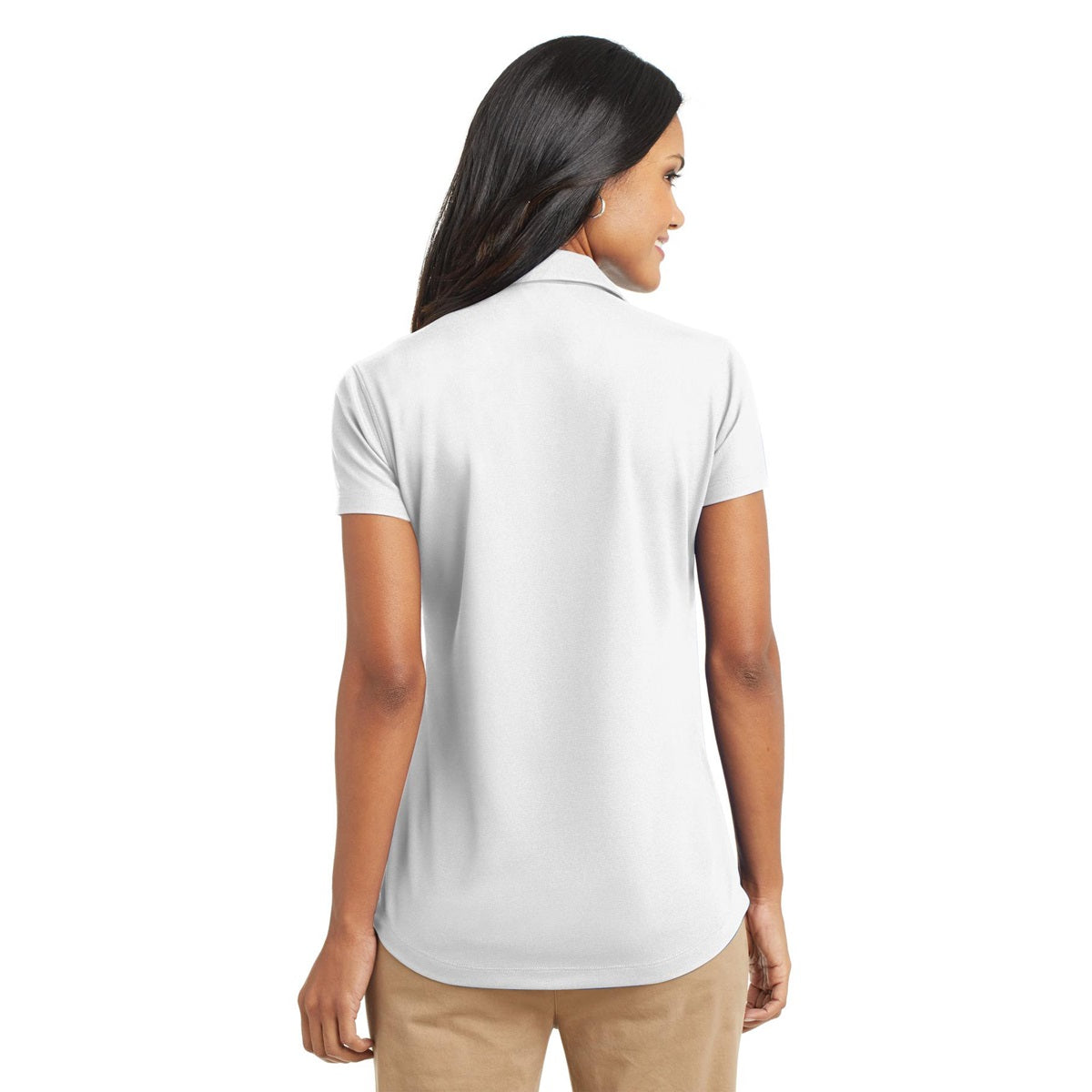 Polo Port Authority L572 Women Dry Zone Grid - White