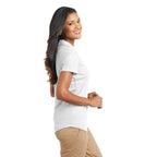 Polo Port Authority L572 Women Dry Zone Grid - White
