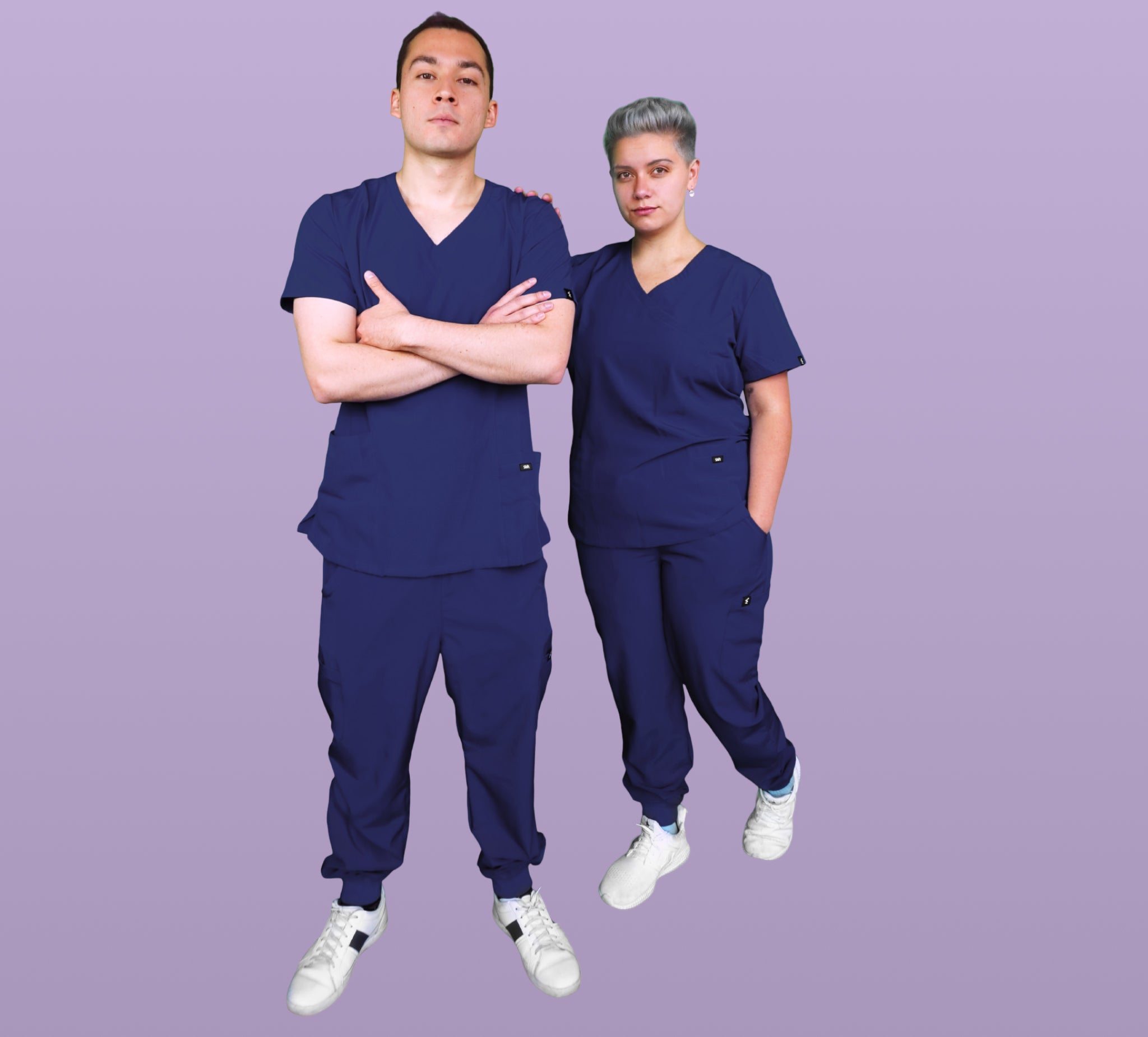 Navy Blue Scrub Pants - Form Fit