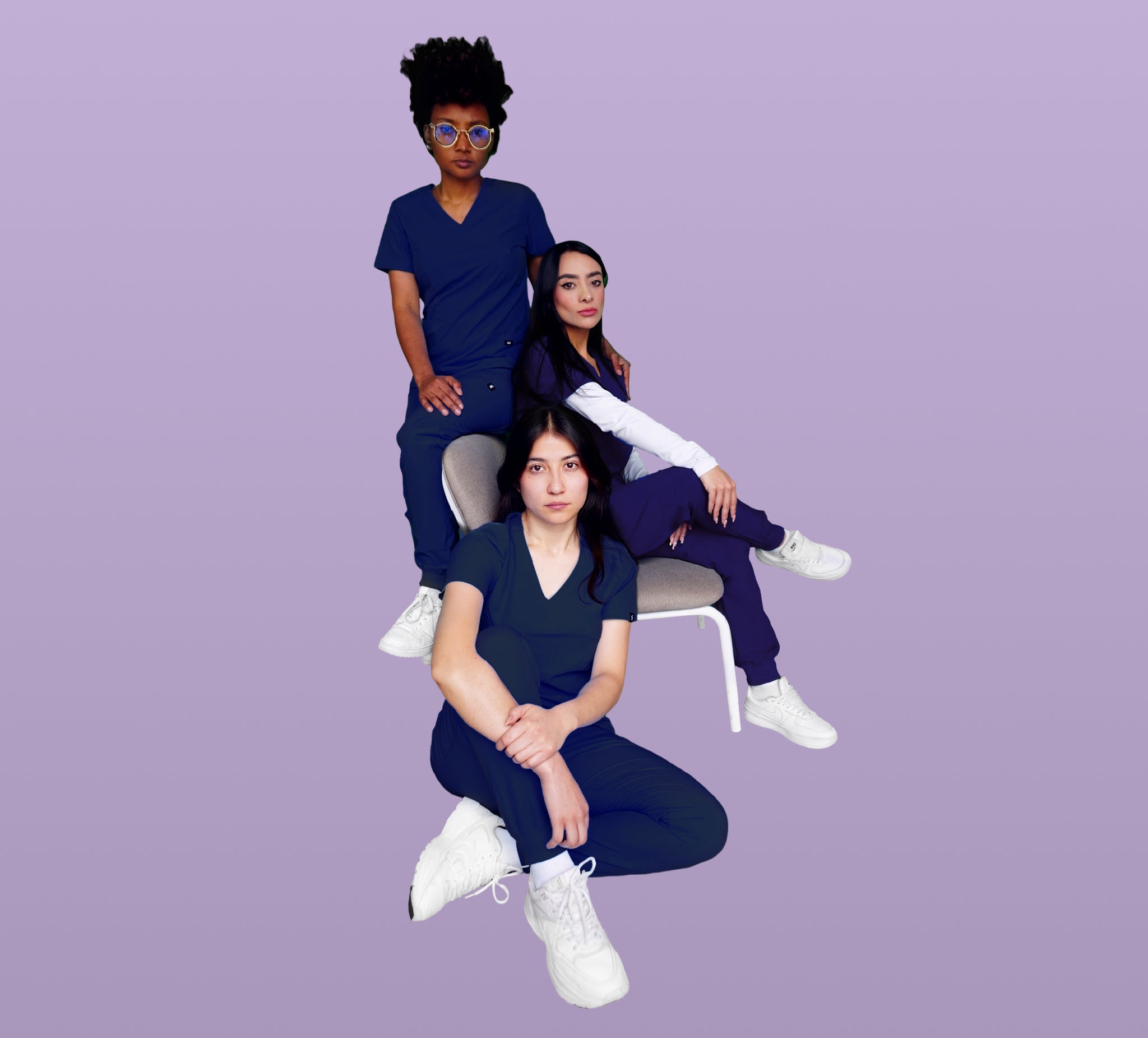 Navy Blue Scrub Pants - Form Fit