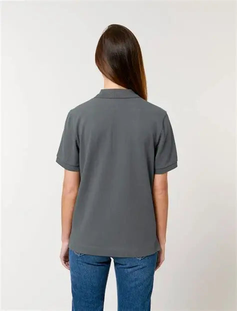 Port Authority L572 Ladies Dry Zone Grid Polo - Battleship Gray Soft Unisex