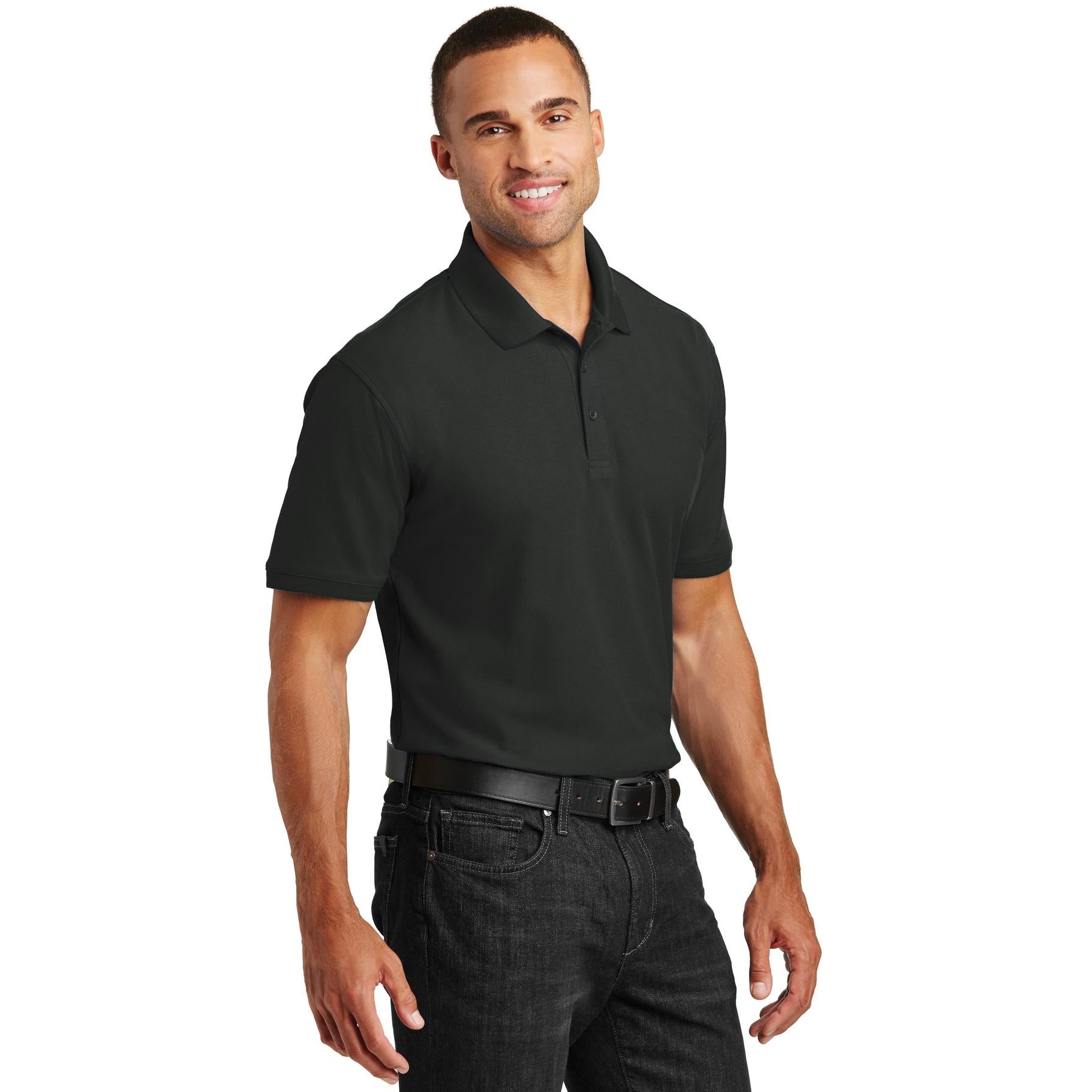 Polo port Authority K100 Core Classic Pique - Deep Black