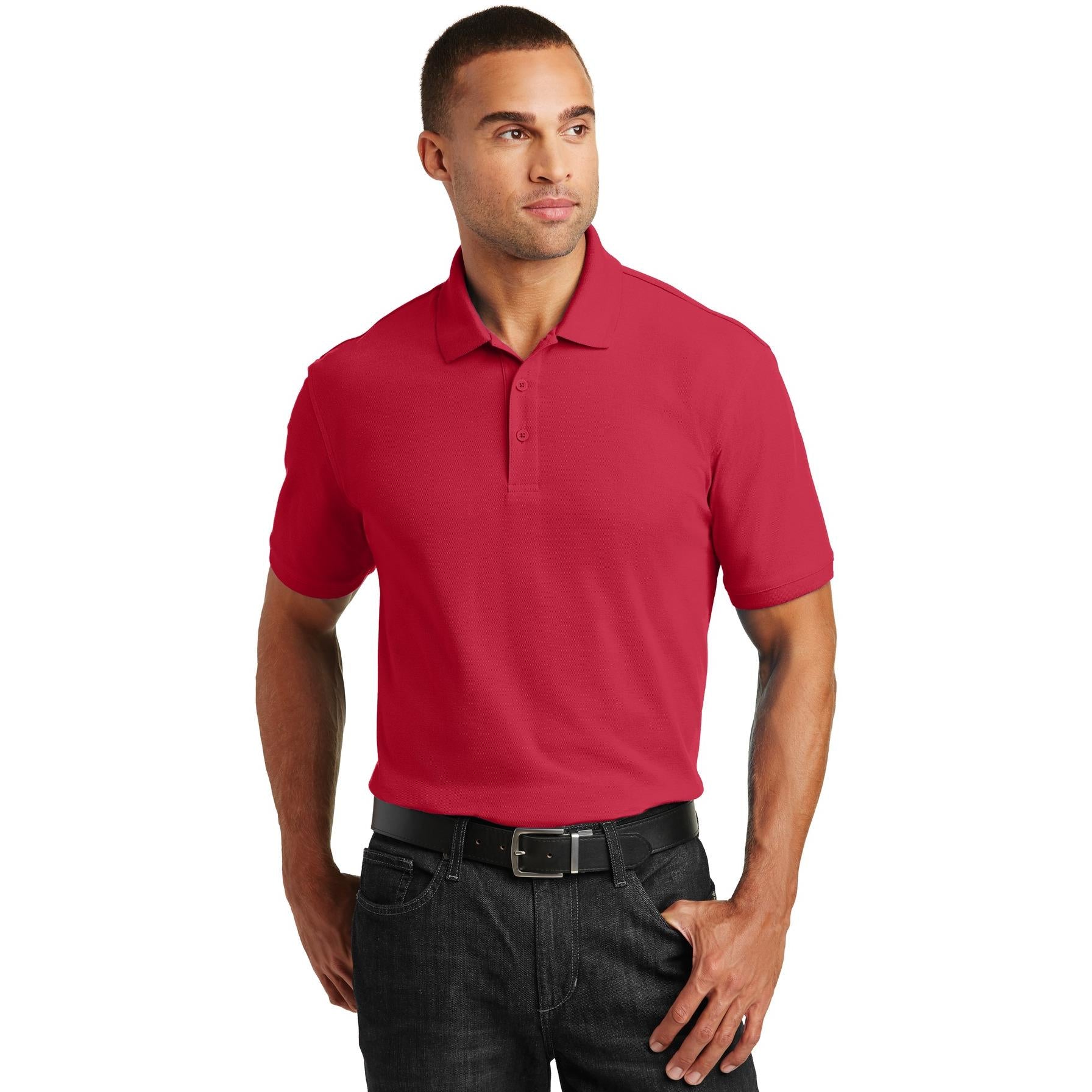 Polo Port Authority K100 Core Classic Pique - Rich Red