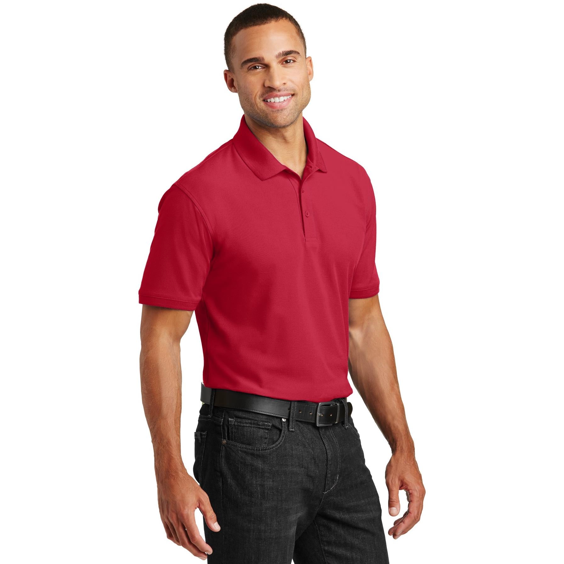 Polo Port Authority K100 Core Classic Pique - Rich Red