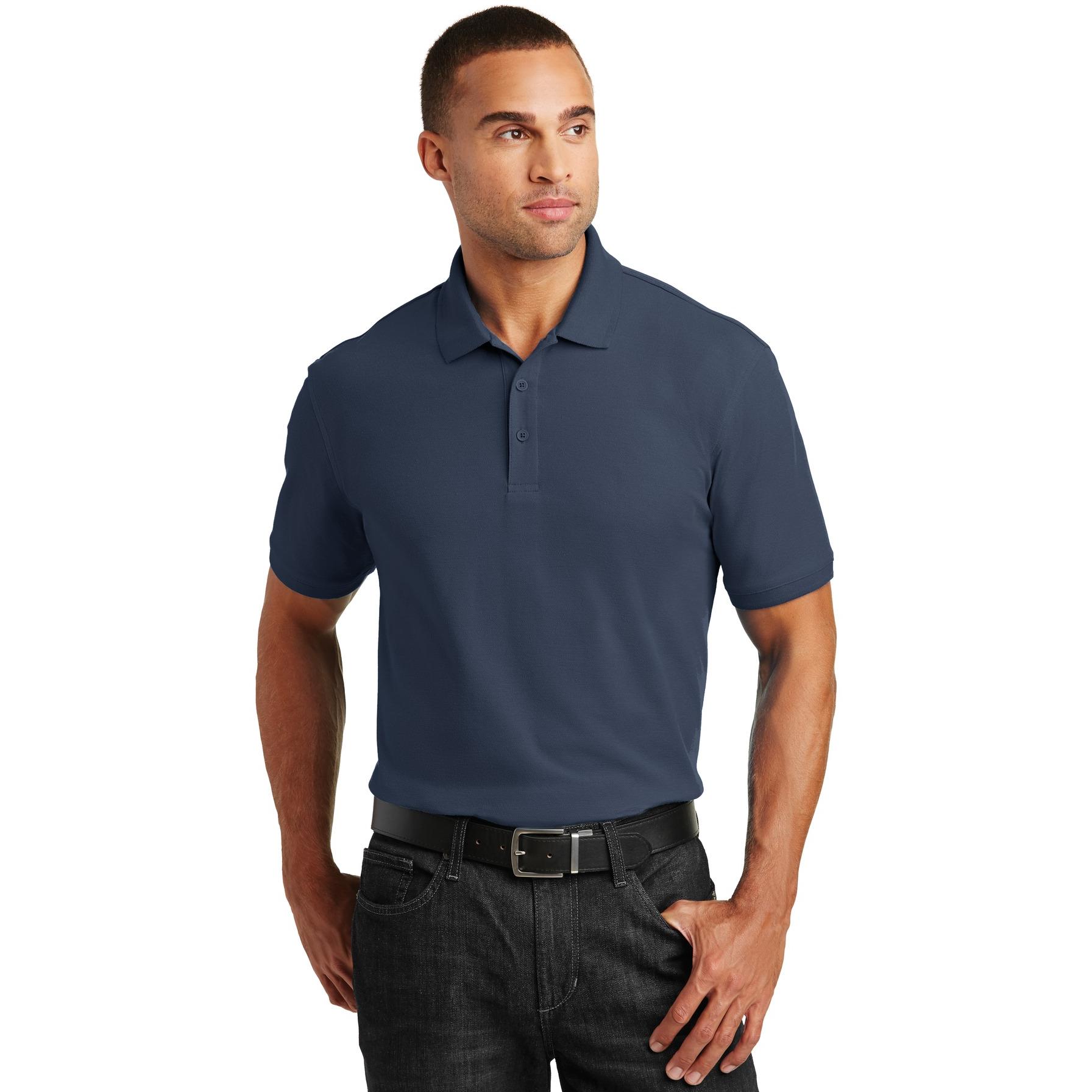 Polo Port Authority K100 Core Classic Pique  - River Blue Navy