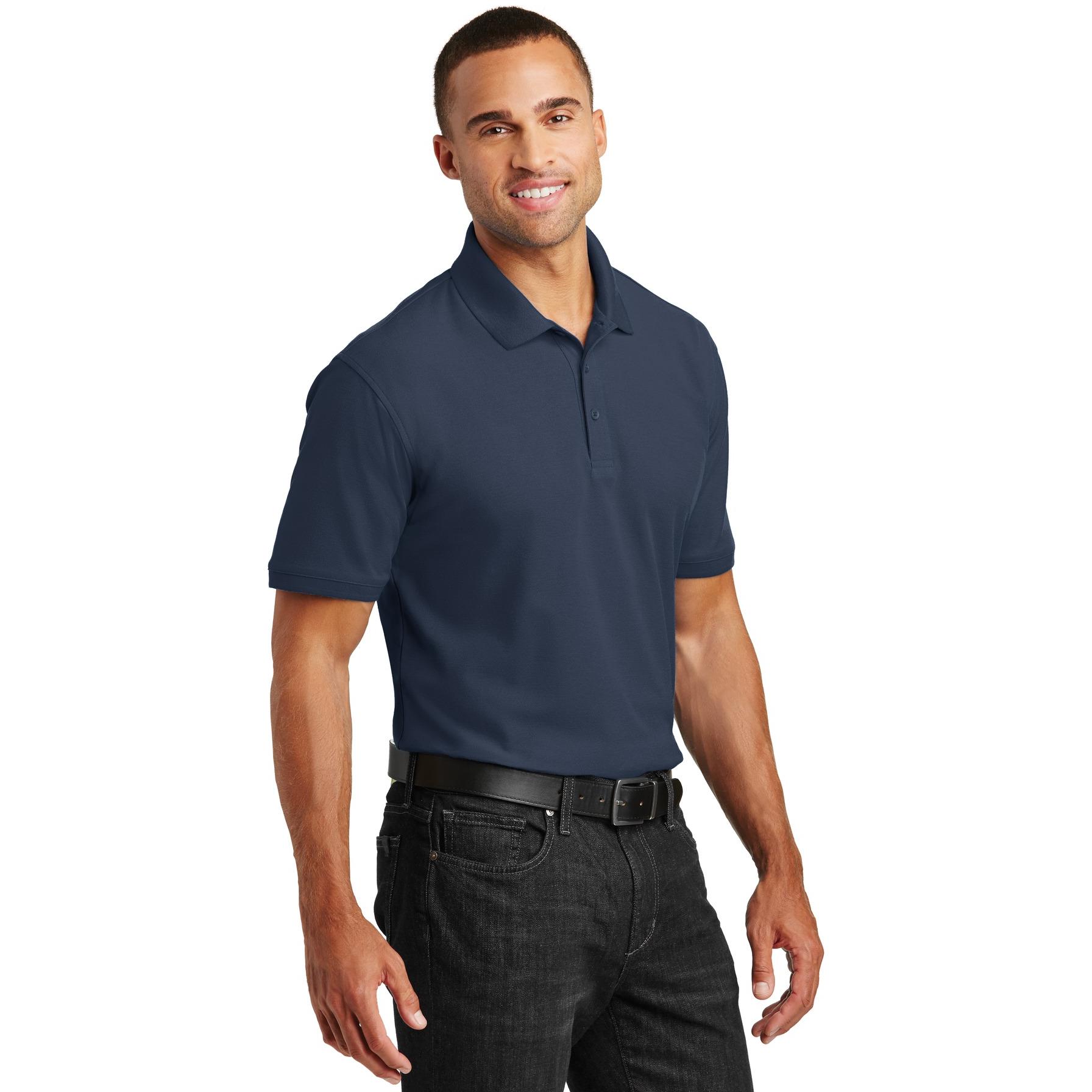Polo Port Authority K100 Core Classic Pique  - River Blue Navy