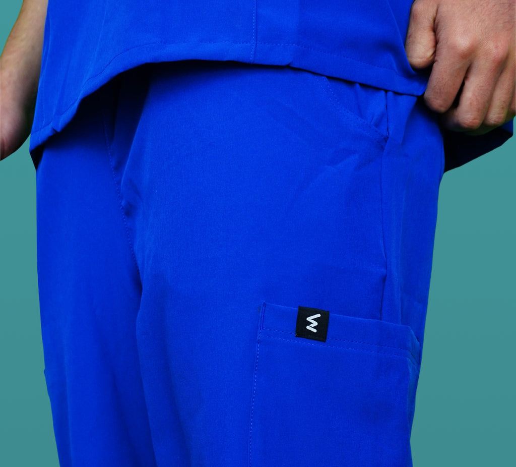 Royal Blue Scrub Pants - Straight Fit