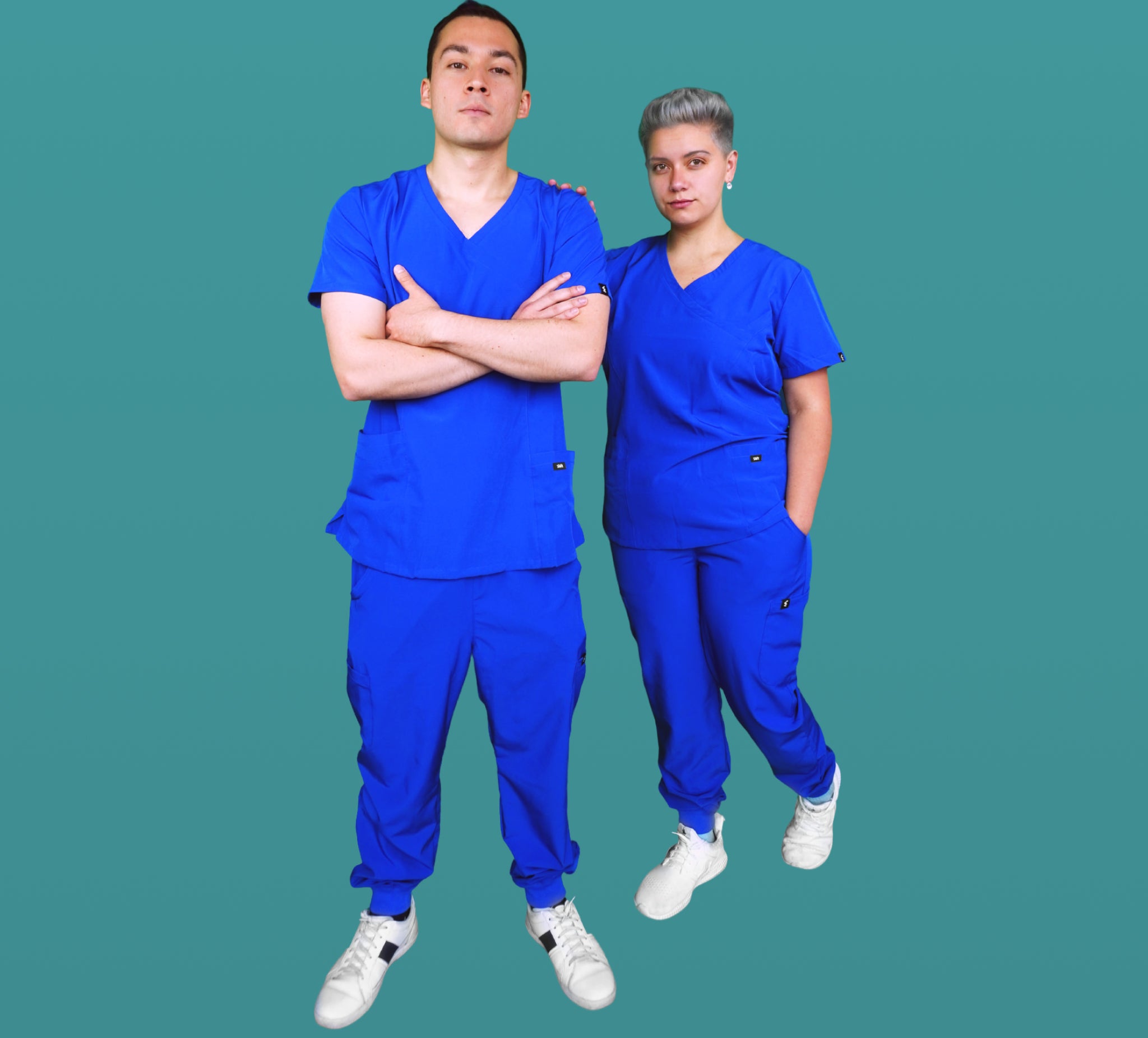 Royal Blue Scrub Pants - Straight Fit
