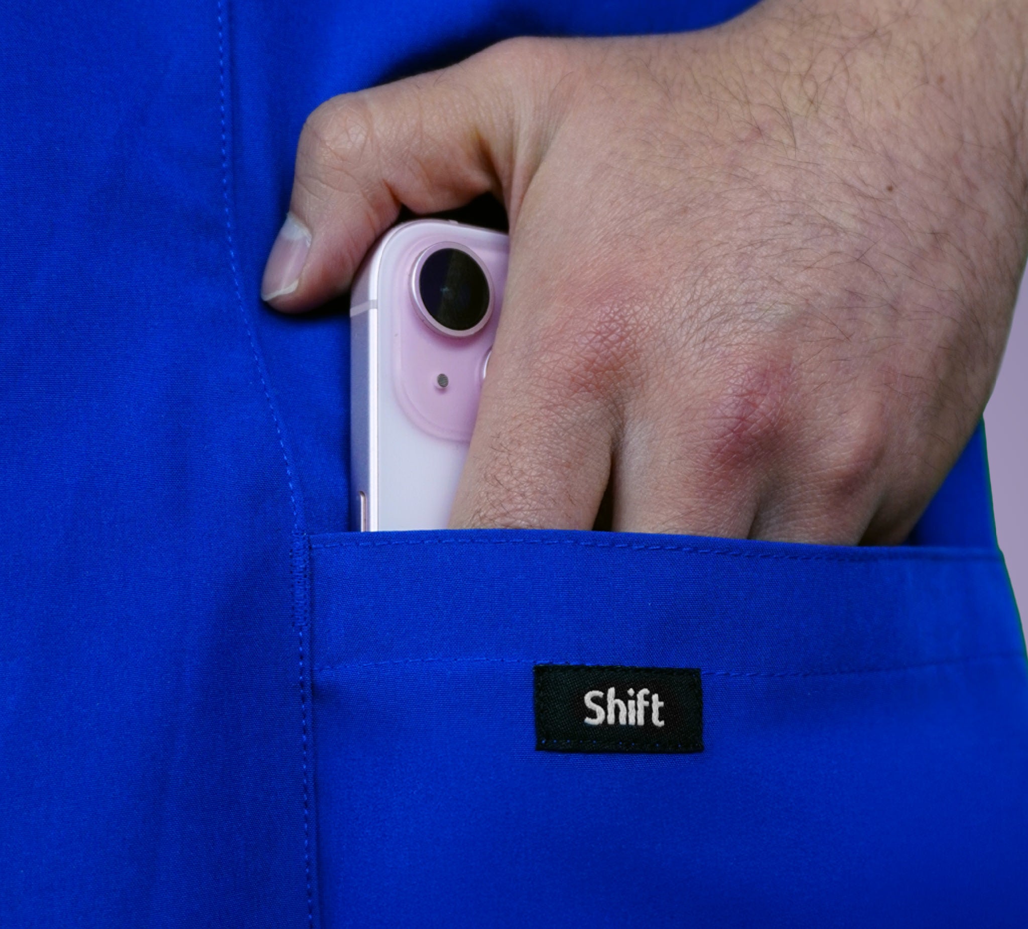 Royal Blue Scrub Top - Straight Fit