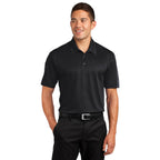 Polo Sport-Tek ST695 PosiCharge Active Textured Colorblock - Black/Grey