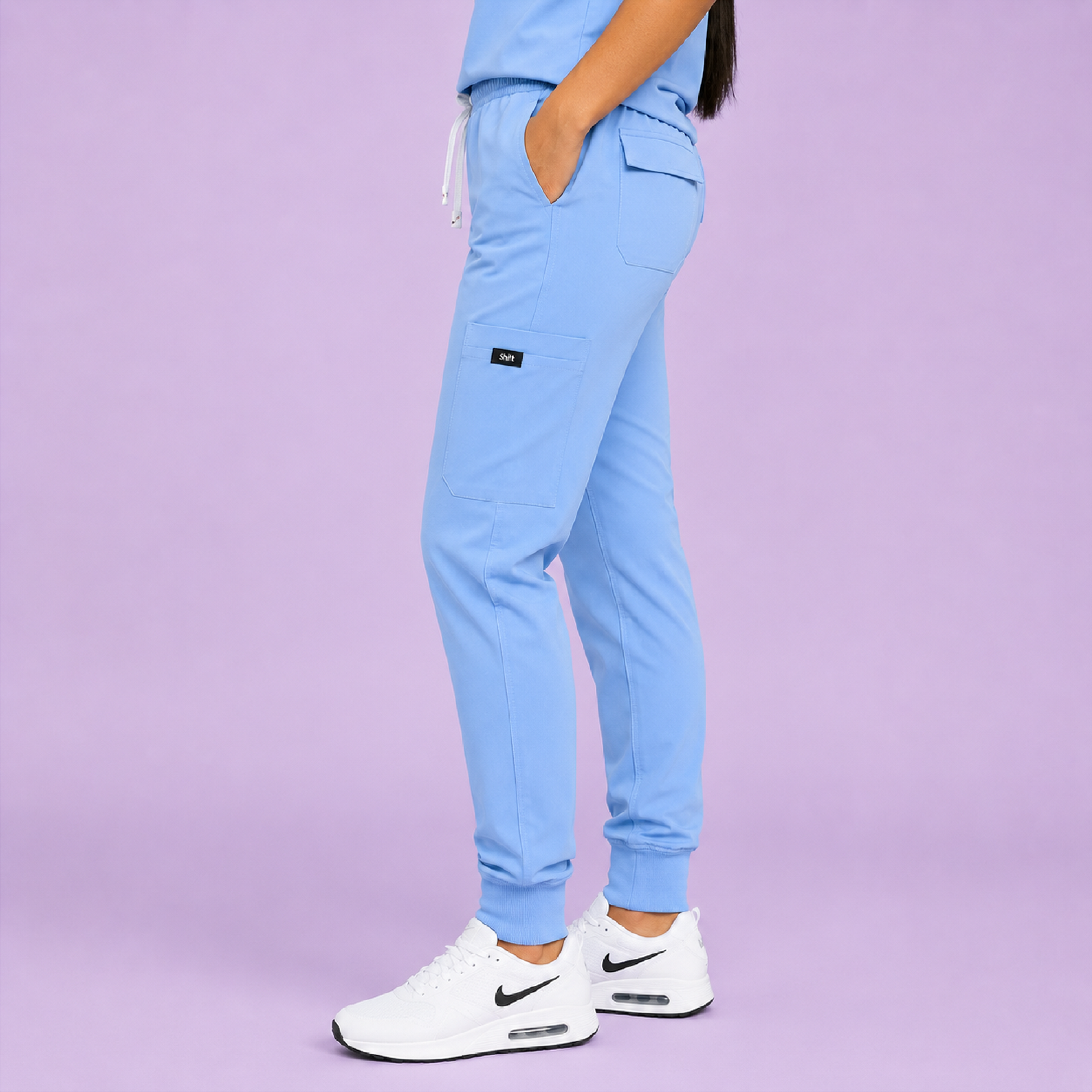 Baby Blue Scrub Pants Unisex Straight Fit