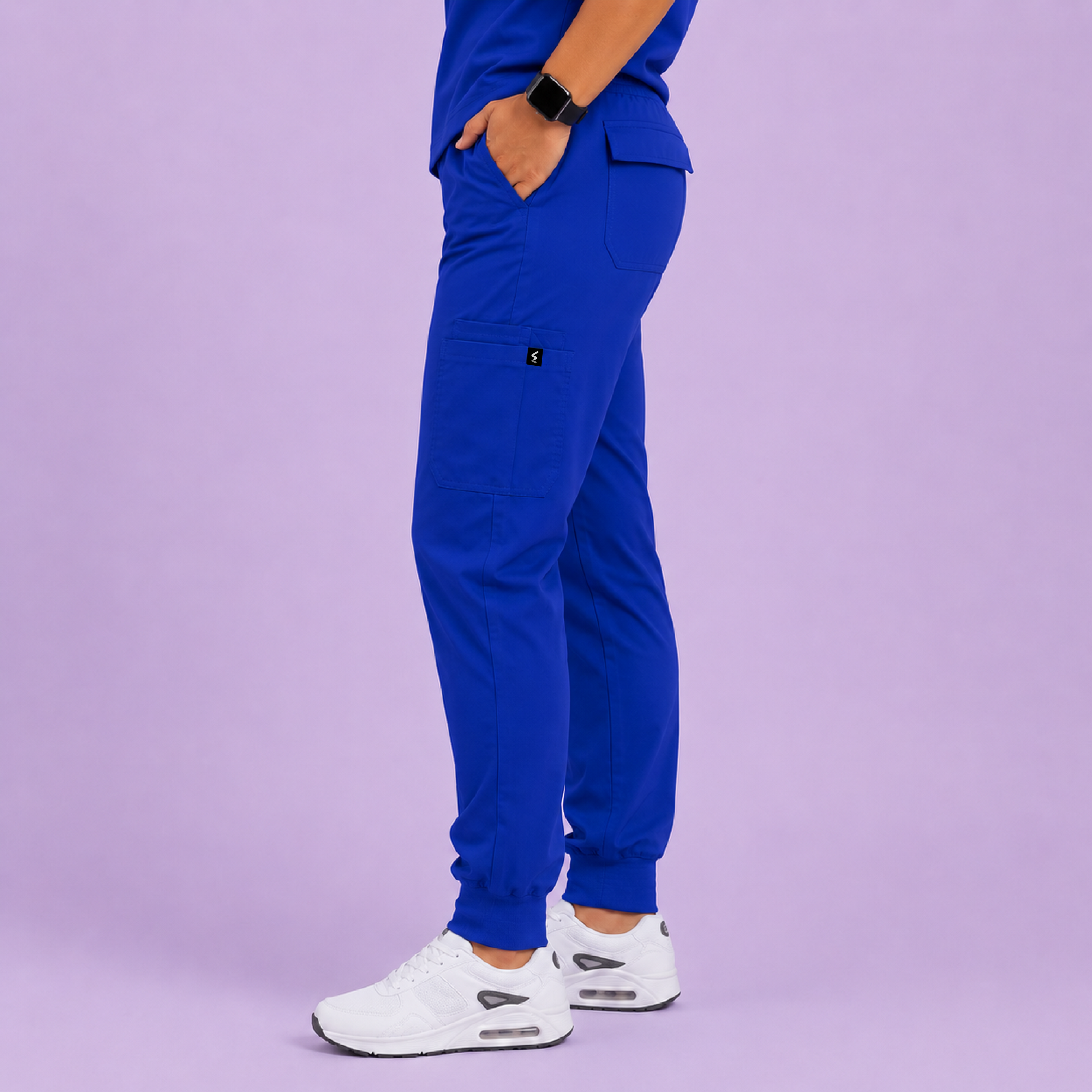 Royal Blue Scrub Pants Unisex Straight Fit