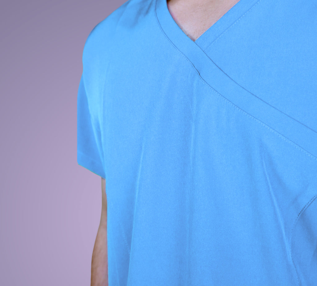 Baby Blue Plain Set Men