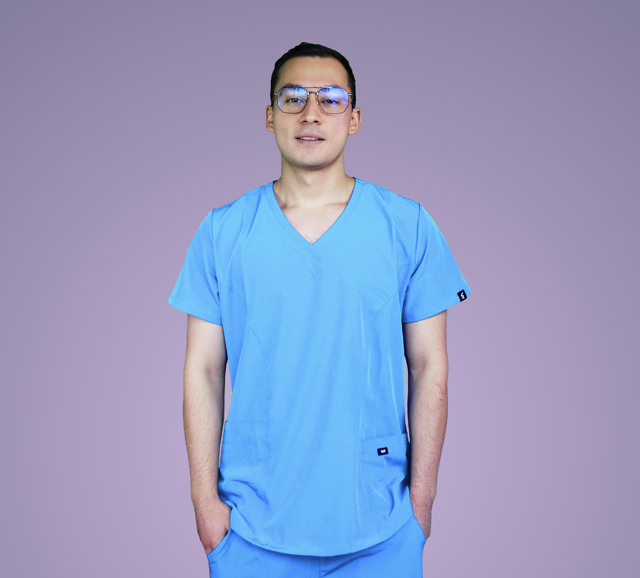 Baby Blue Plain Set Men