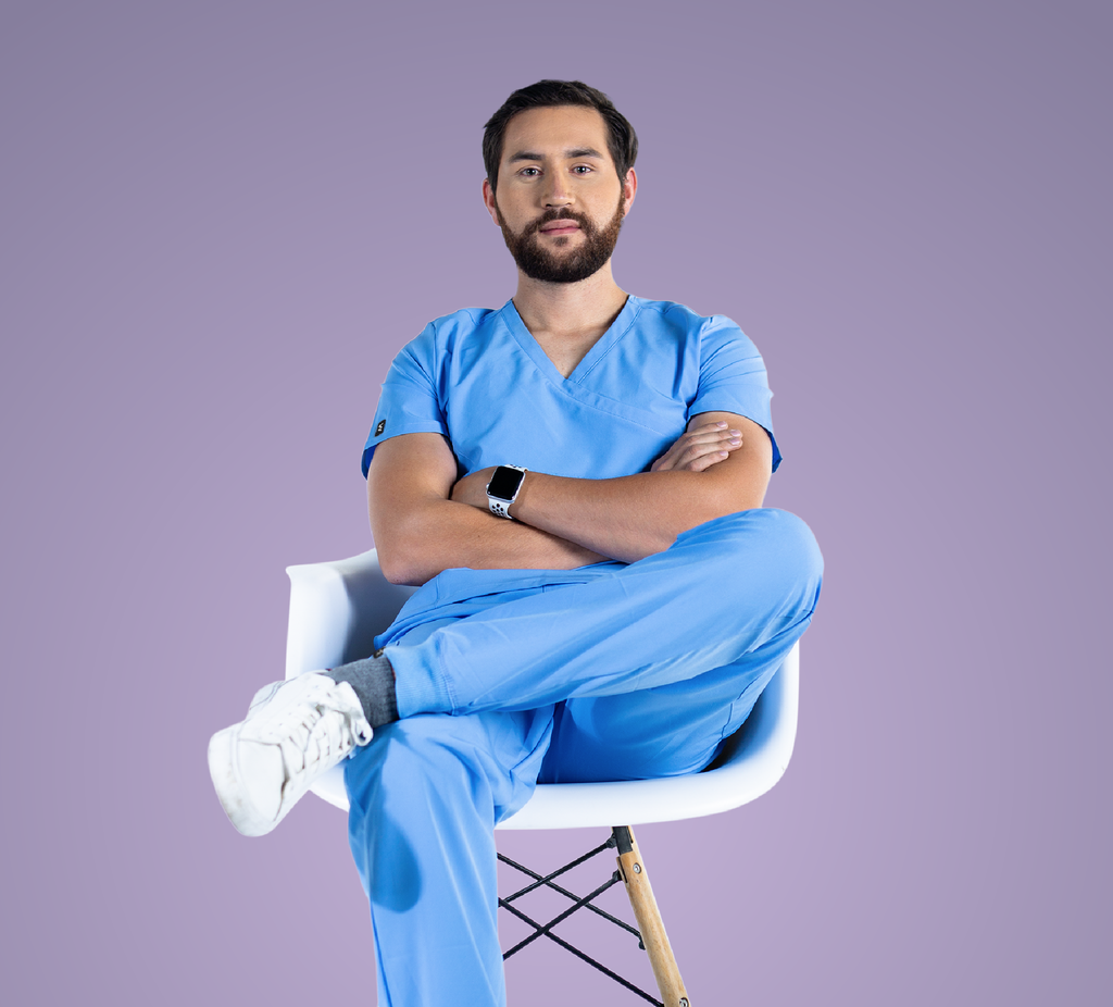 Baby Blue Plain Set Men