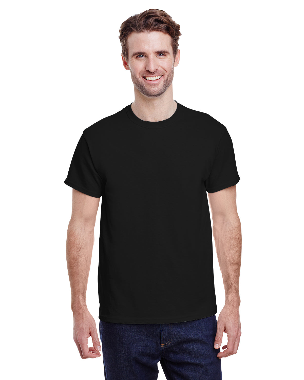 Black G500 Gildan T-Shirt 5000 Heavy Cotton 5.3oz