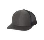 Black Hat Richardson 112 Snapback Trucker Cap - Black